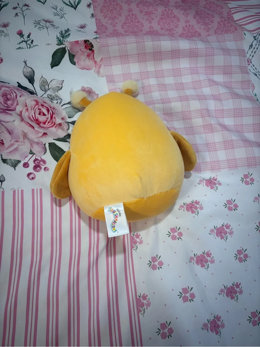 Squishmallows Yellow Bee Plush - Pink Cheeks